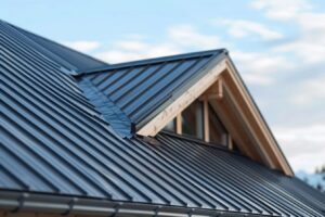 A photo of an eco friendly metal roof installed by Manitoba Roofers in Winnipeg